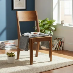 Chaise exotique marron Acacia Arad Marron - 43x50x85 cm-Bois & Chiffons Sale