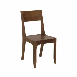 Chaise exotique marron Acacia Arad Marron - 43x50x85 cm-Bois & Chiffons Sale