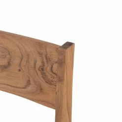 Bois & Chiffons Chaises^Chaise exotique naturelle acacia arad marron - 43x50x85 cm