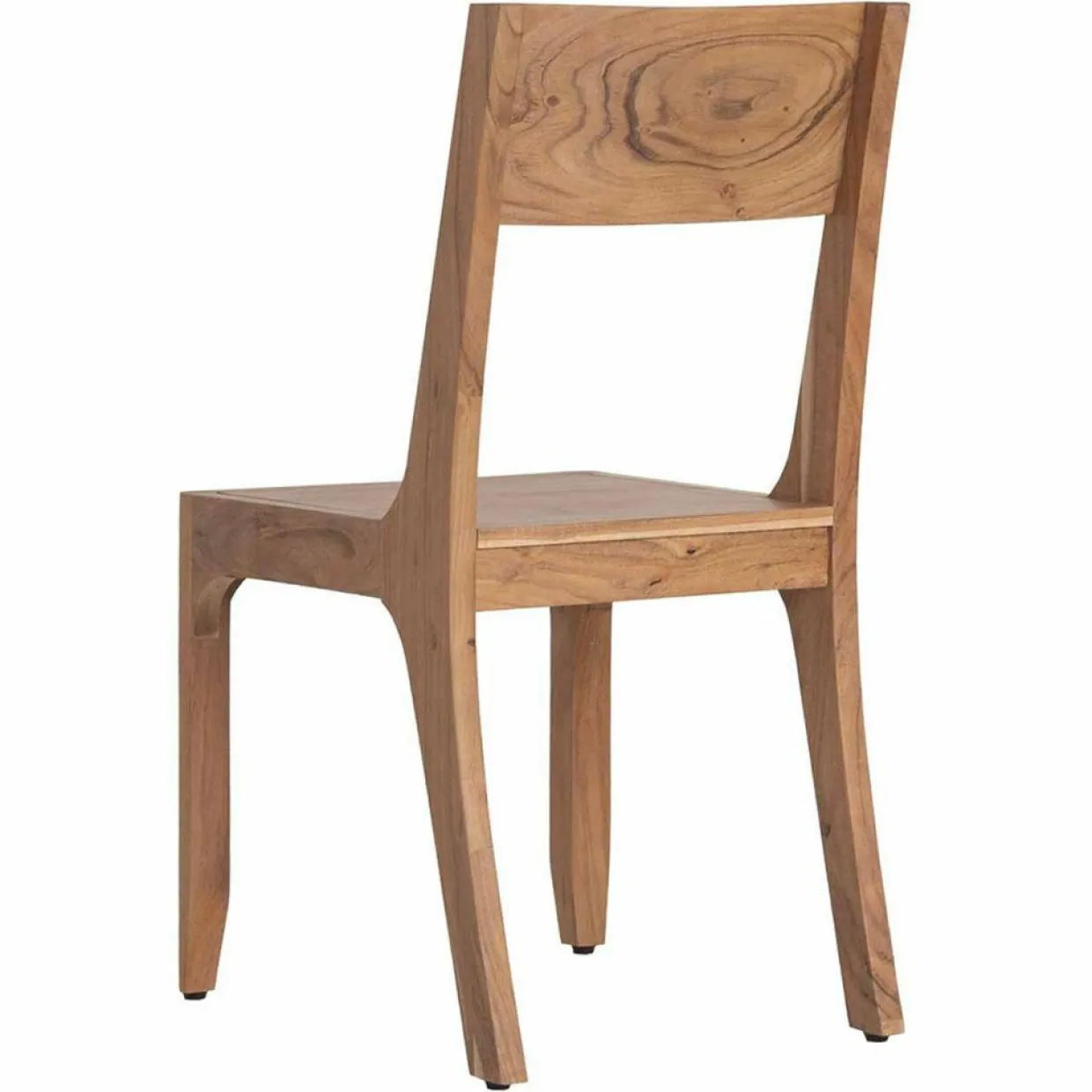 Bois & Chiffons Chaises^Chaise exotique naturelle acacia arad marron - 43x50x85 cm