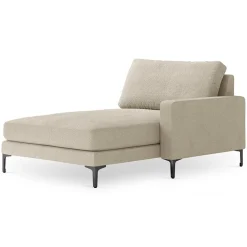 Mazzini Sofas Canapés^Chaise Longue Droite Venus beige - 160x104x90 cm