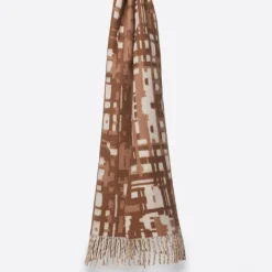 Femme Petrusse Echarpes, Foulards^Écharpe 100% Cachemire Arsene camel - 33x190cm