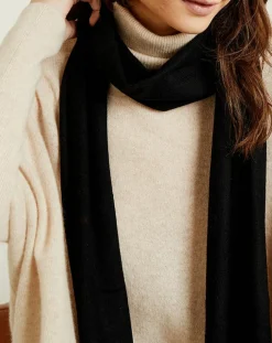 Femme Miss Cashmere Echarpes, Foulards^Écharpe 100% Cachemire Margaux noire