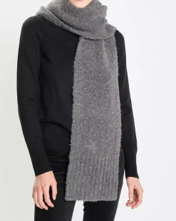 Femme Marc O'Polo Echarpes, Foulards^Écharpe en Laine mélangée et bouclée gris foncé