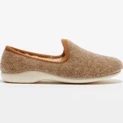 Homme Apologie Studio Chaussons^Chaussons charentais fourrés en Laine beiges