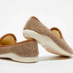 Homme Apologie Studio Chaussons^Chaussons charentais fourrés en Laine beiges