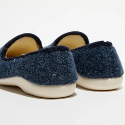 Homme Apologie Studio Chaussons^Chaussons charentais fourrés en Laine marine