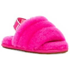 Enfant Ugg Bébé^Chaussons en Peau de Mouton Fluff Yeah roses