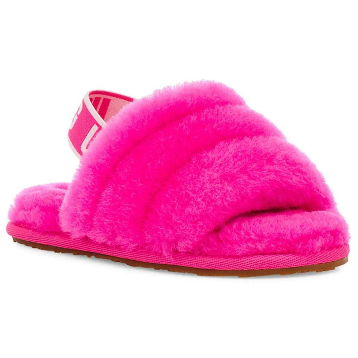 Enfant Ugg Bébé^Chaussons en Peau de Mouton Fluff Yeah roses