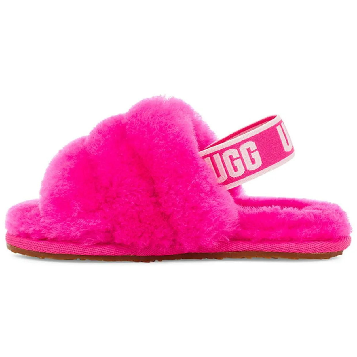 Enfant Ugg Bébé^Chaussons en Peau de Mouton Fluff Yeah roses