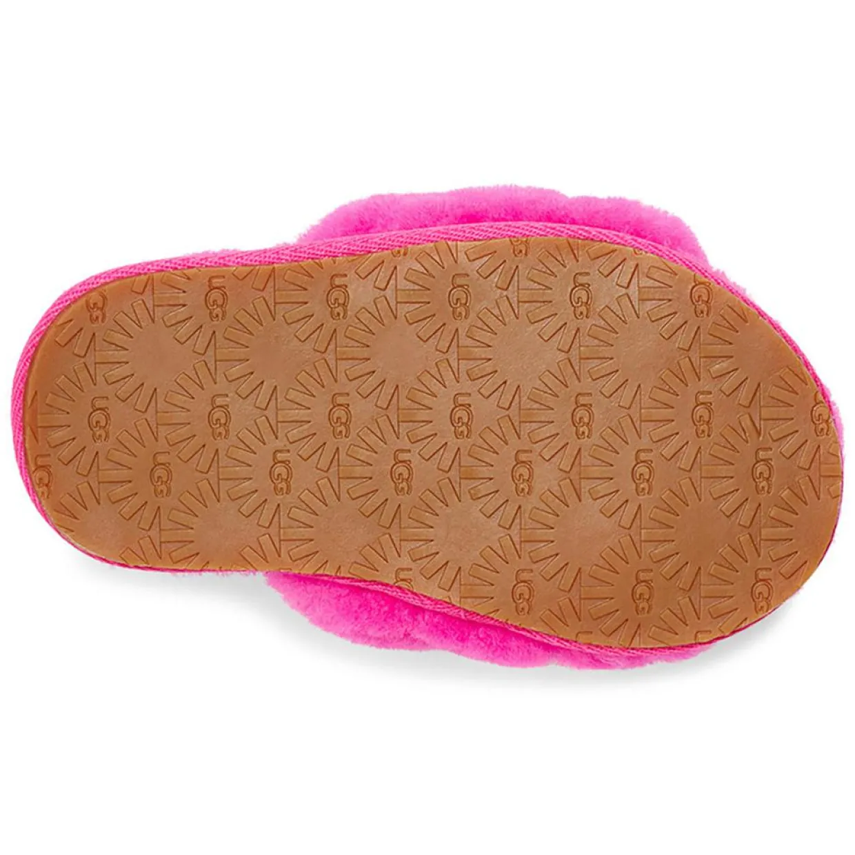 Enfant Ugg Bébé^Chaussons en Peau de Mouton Fluff Yeah roses