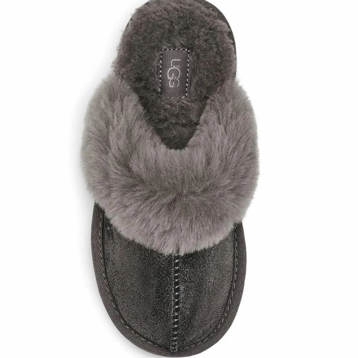 Enfant Ugg Fille^Chaussons en Peau de Mouton métallisé Cozy Glitter noir