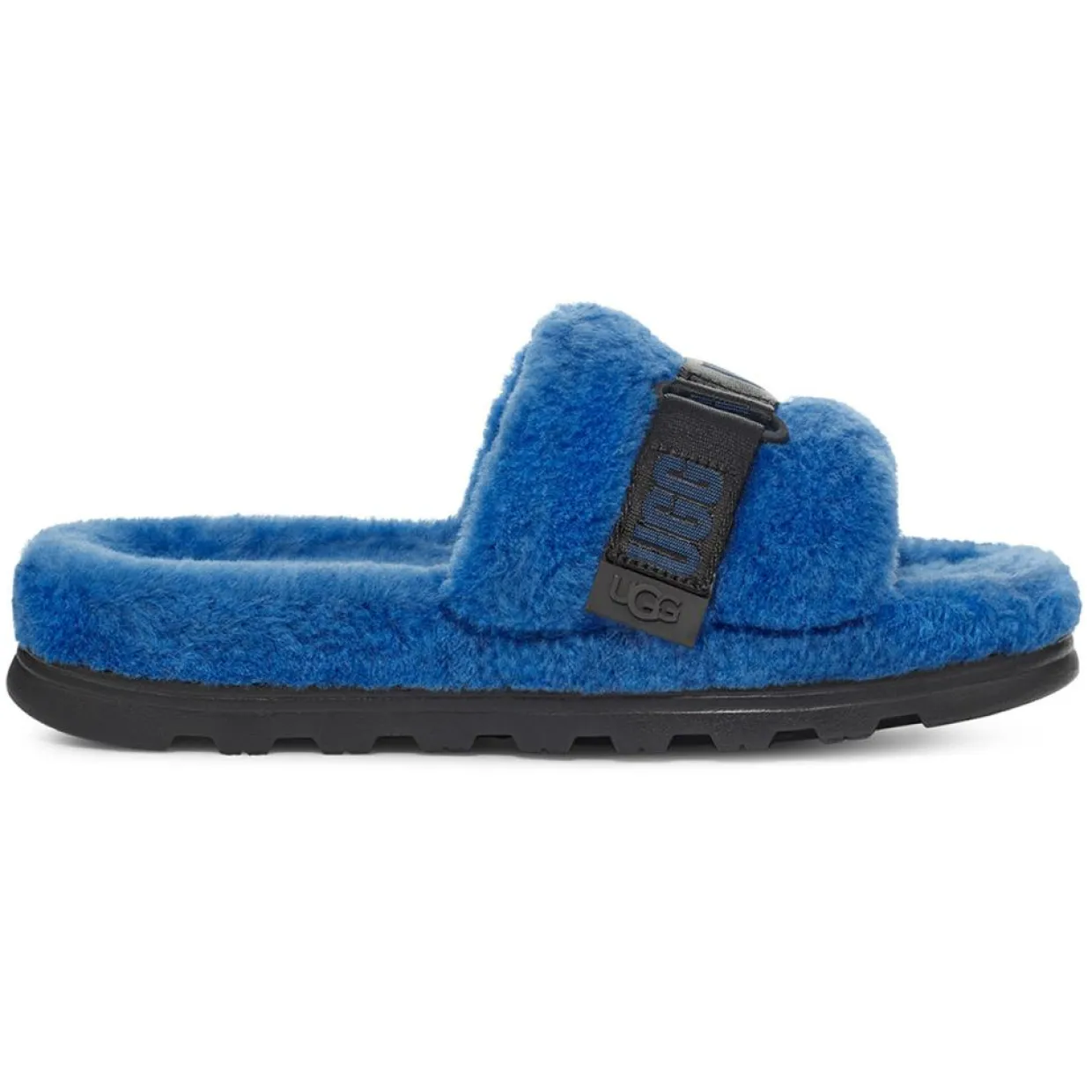 Homme Ugg Chaussons^Chaussons en Peau de Mouton Fluff Up bleues