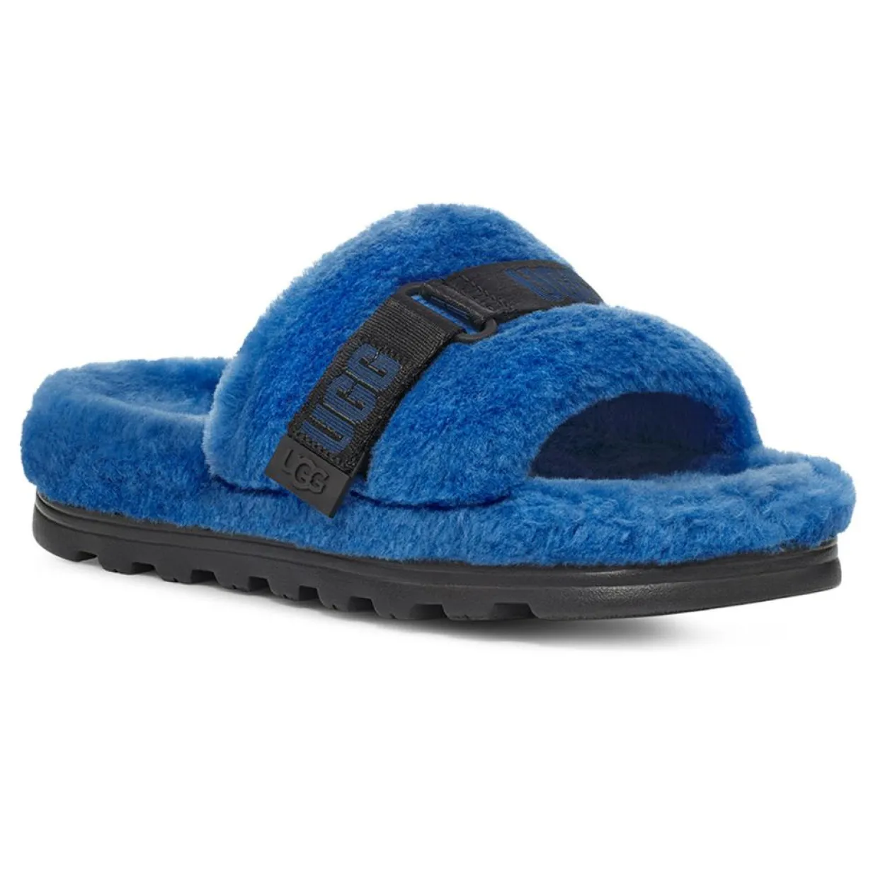 Homme Ugg Chaussons^Chaussons en Peau de Mouton Fluff Up bleues