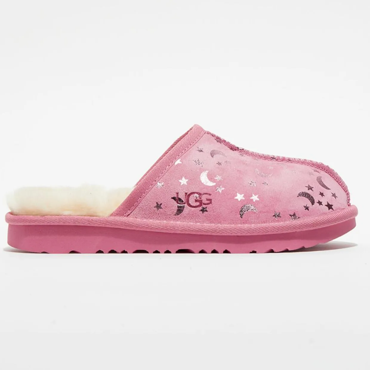 Chaussons en Velours de Cuir fourrés Keegan roses-Ugg Clearance