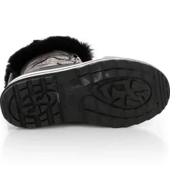 Femme Kimberfeel Bottines^Chaussures de Montagne Diana fourrées noir/argenté