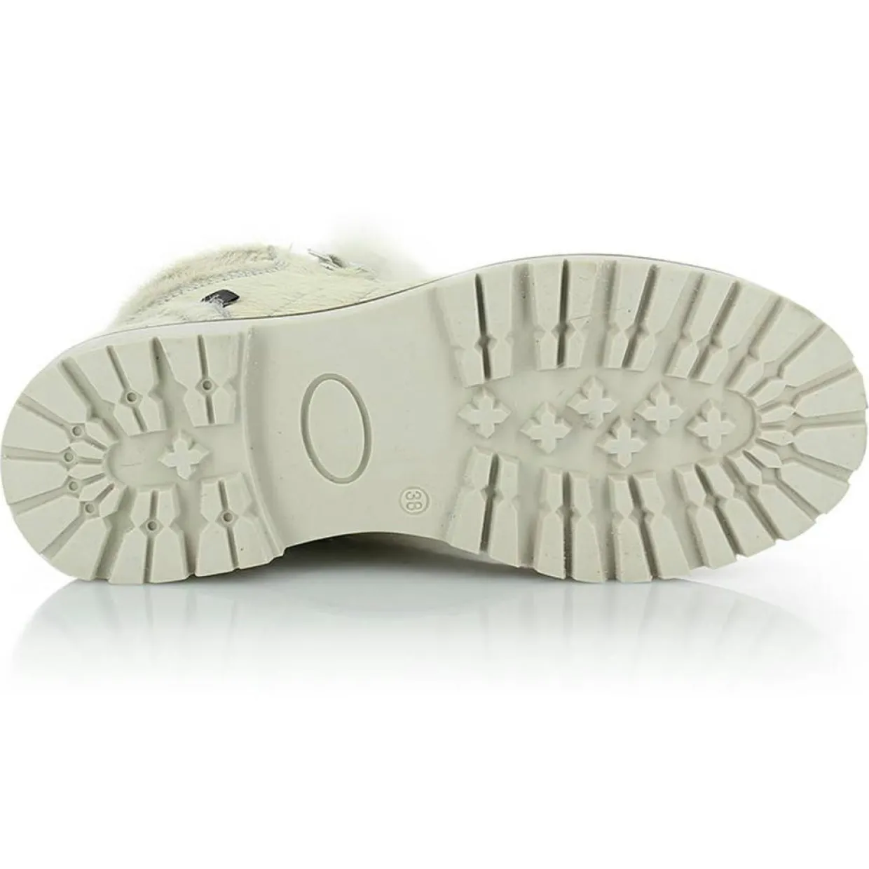 Chaussures de Montagne en Poulain Clarissa blanches-Kimberfeel Best