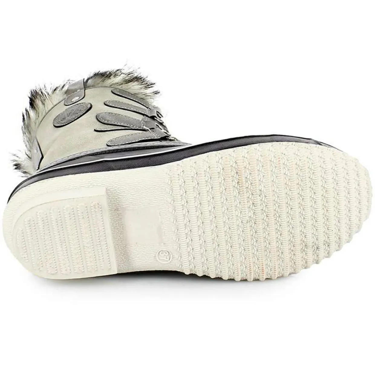 Chaussures de Montagne fourrées Candice grises-Kimberfeel