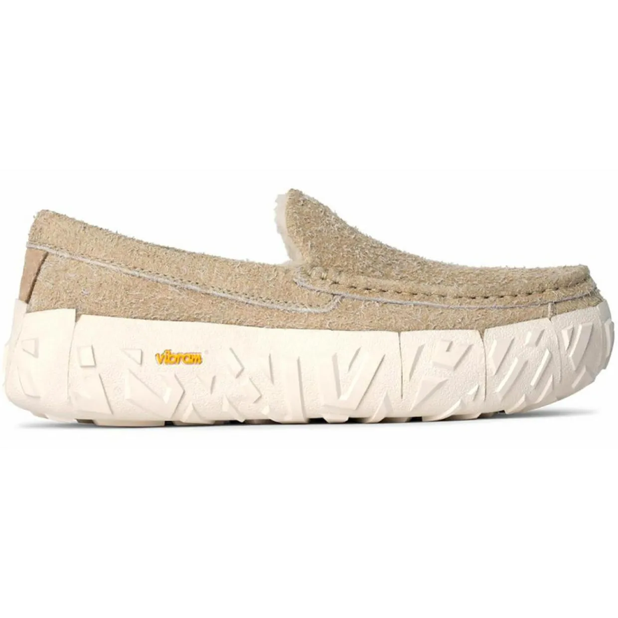 Homme Ugg Mocassins^Chaussures en Velours de Cuir Ascot Wrap Tech beiges