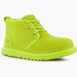 Femme Ugg Bottines^Chaussures fourrées Laine en Velours de Cuir Neumel jaune/vert fluo