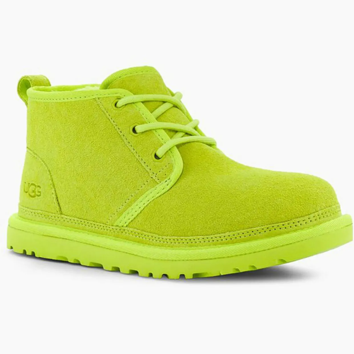 Femme Ugg Bottines^Chaussures fourrées Laine en Velours de Cuir Neumel jaune/vert fluo