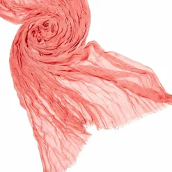 Chèche uni froissé rose - 120x190 cm-Replay Best