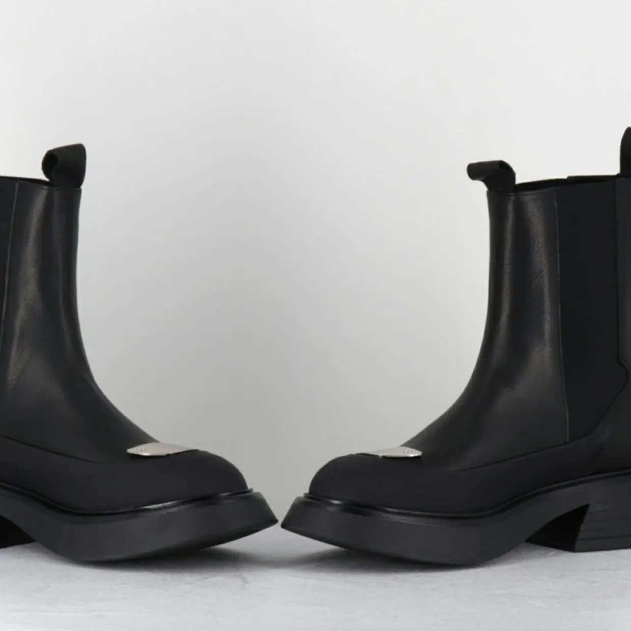 Femme Garrice Lab Bottines^Chelsea Boots en Cuir bike noires