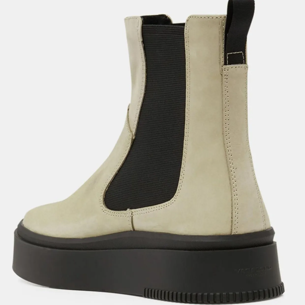 Chelsea Boots en Cuir écrues-Vagabond Hot