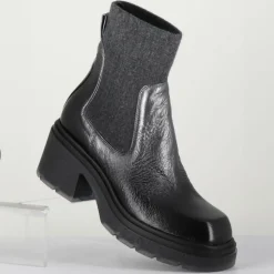 Femme Garrice Lab Bottines^Chelsea boots en Cuir Gusto anthracite - Talon 6 cm