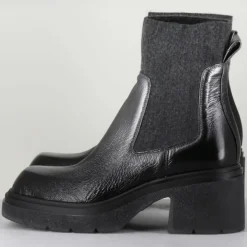Femme Garrice Lab Bottines^Chelsea boots en Cuir Gusto anthracite - Talon 6 cm
