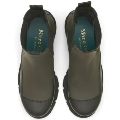 Femme Marc O'Polo Bottines^Chelsea Boots en Cuir kaki