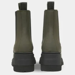 Femme Marc O'Polo Bottines^Chelsea Boots en Cuir kaki