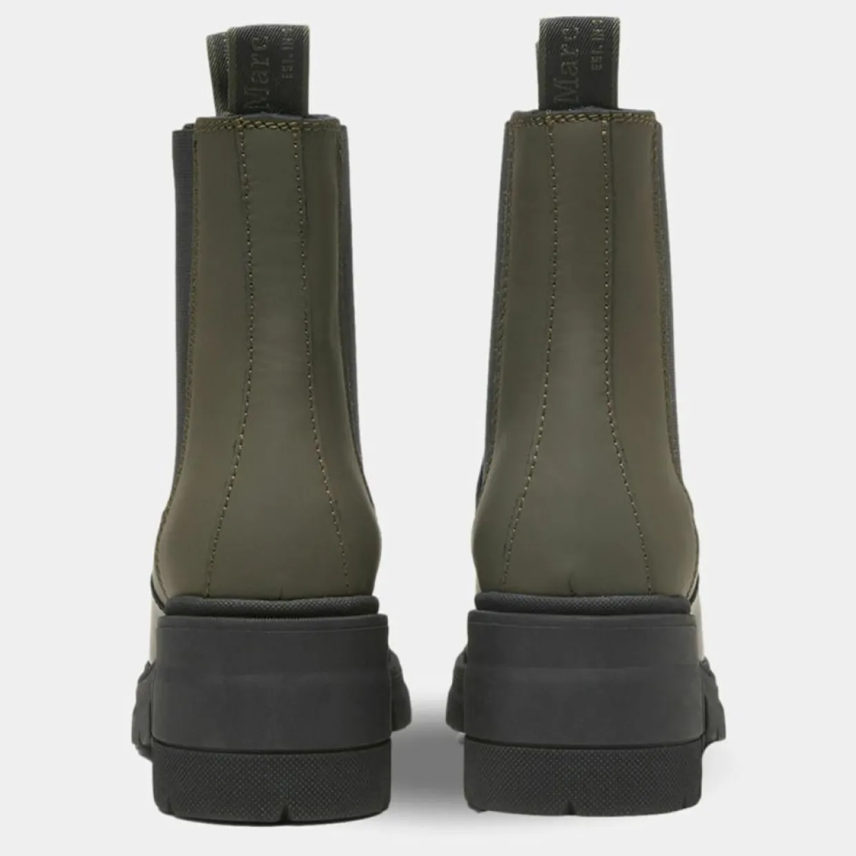 Femme Marc O'Polo Bottines^Chelsea Boots en Cuir kaki