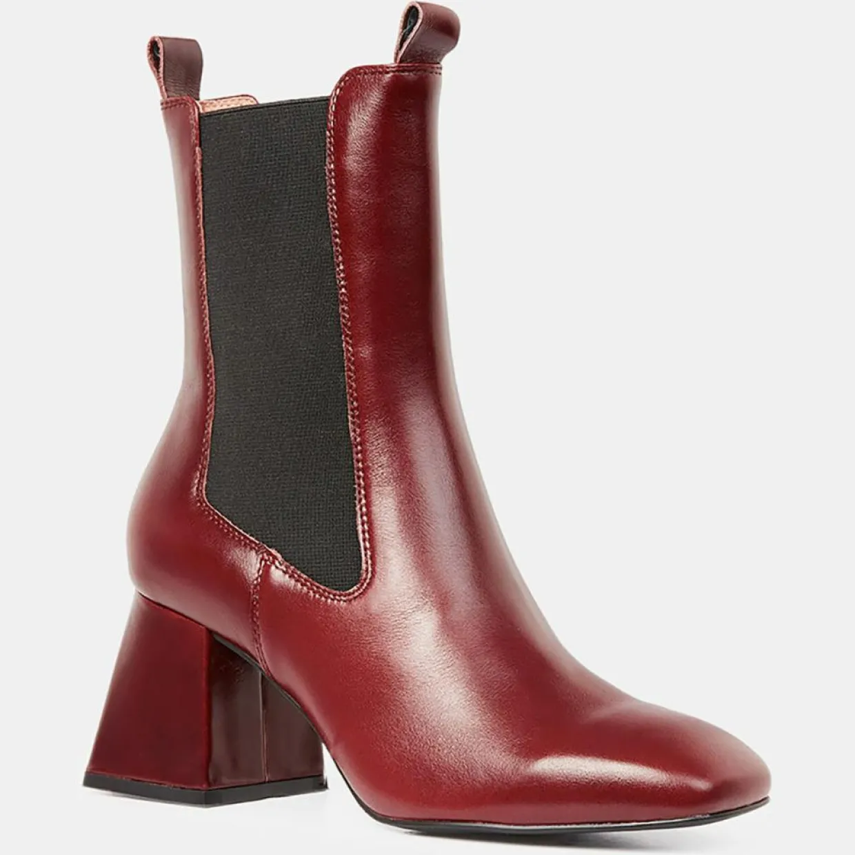 Chelsea Boots en Cuir marron - Talon 7 cm-Galeries Lafayette Online