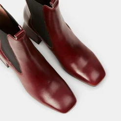 Chelsea Boots en Cuir marron - Talon 7 cm-Galeries Lafayette Online