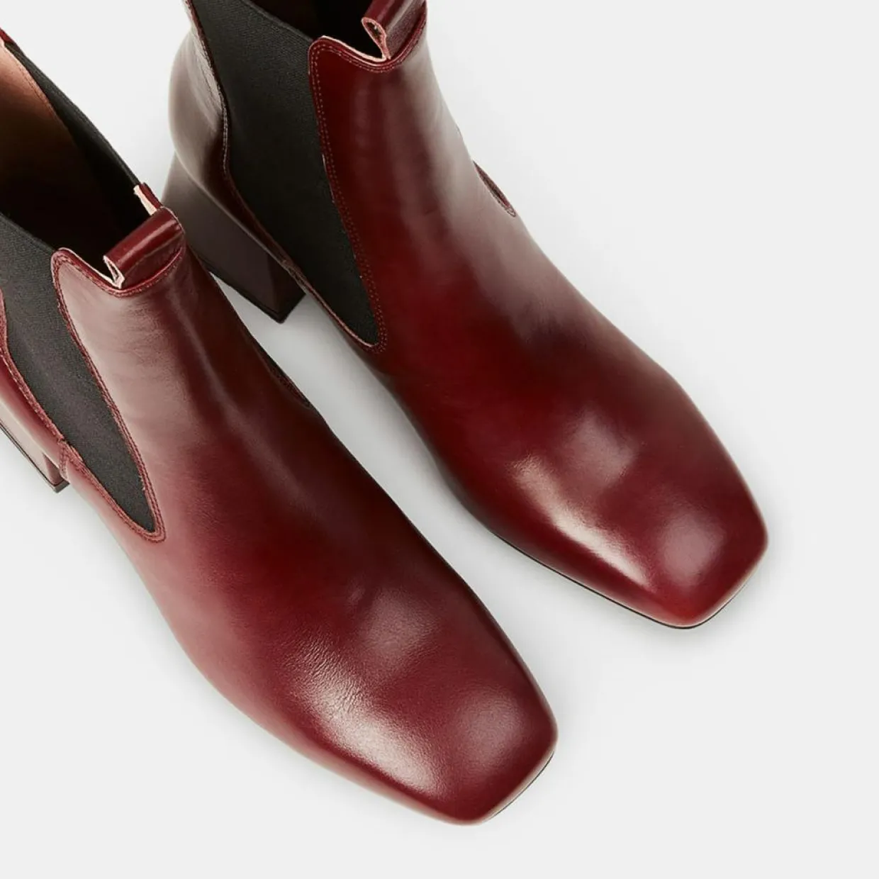 Chelsea Boots en Cuir marron - Talon 7 cm-Galeries Lafayette Online