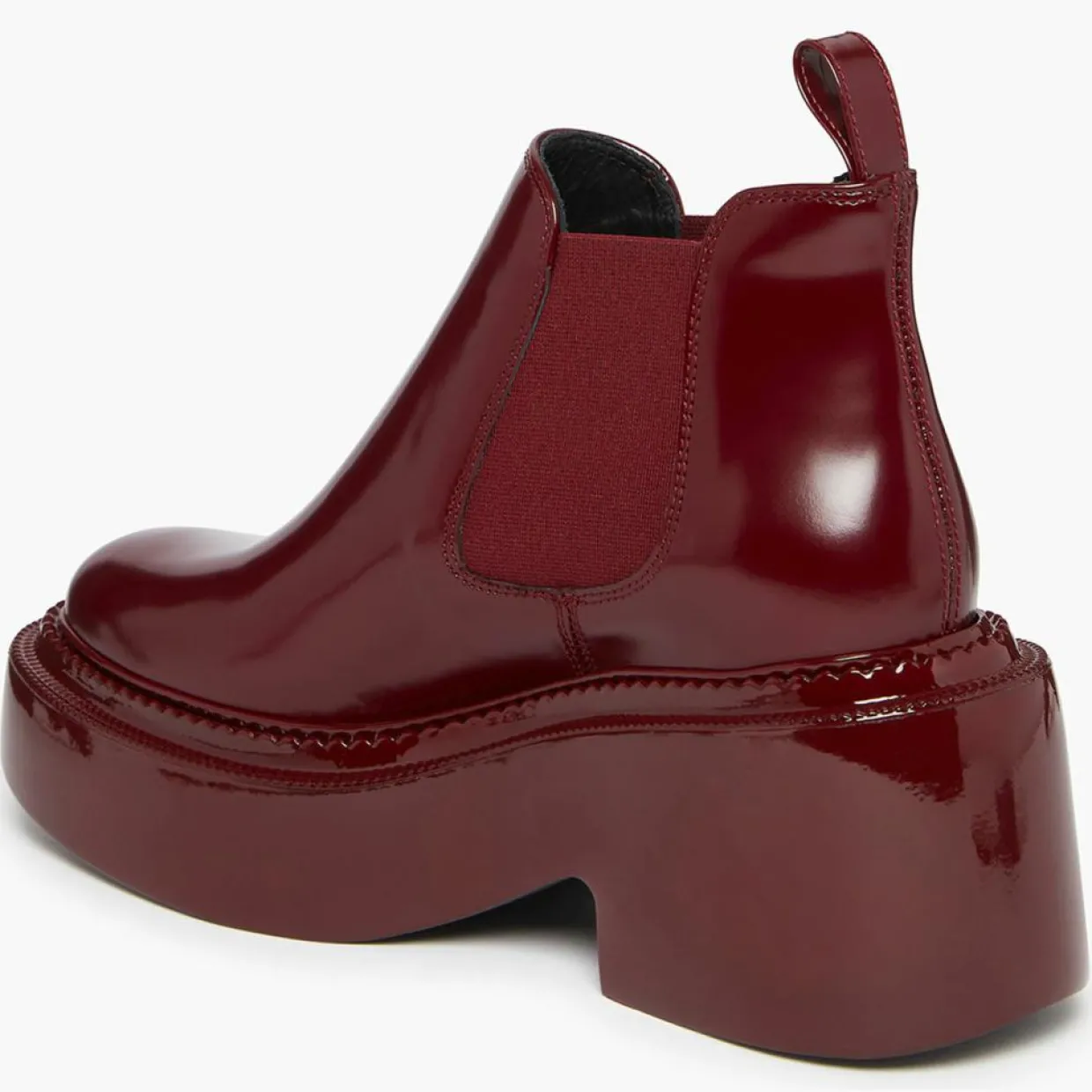 Chelsea boots en Cuir Montresor bordeaux - Talon 6 cm-Sonia Rykiel Sale