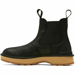 Femme Sorel Bottines^Chelsea boots en Velours de Cuir Hi-Line noires