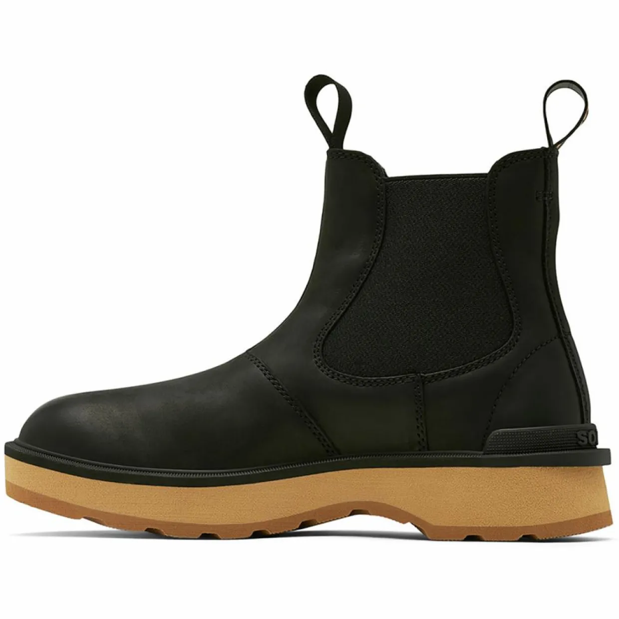 Femme Sorel Bottines^Chelsea boots en Velours de Cuir Hi-Line noires