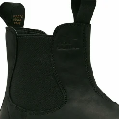 Femme Sorel Bottines^Chelsea boots en Velours de Cuir Hi-Line noires