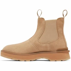 Femme Sorel Bottines^Chelsea boots en Velours de Cuir Hi-Line camel