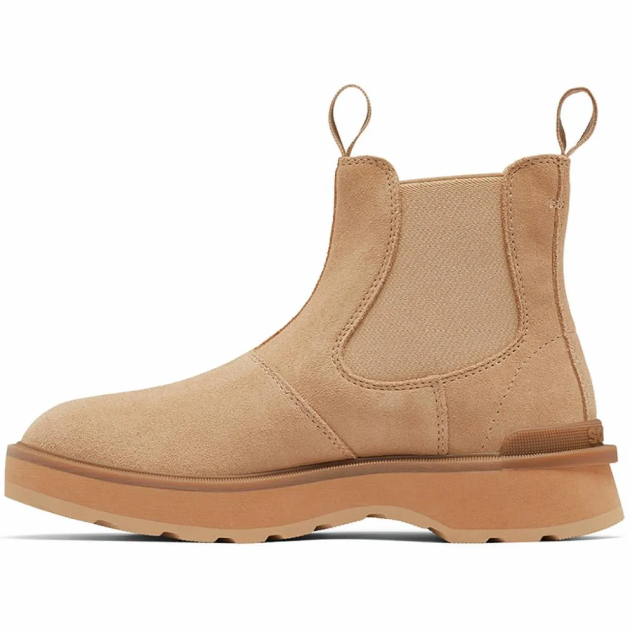 Femme Sorel Bottines^Chelsea boots en Velours de Cuir Hi-Line camel