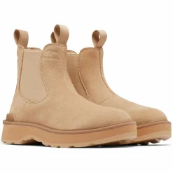 Femme Sorel Bottines^Chelsea boots en Velours de Cuir Hi-Line camel
