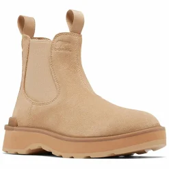 Femme Sorel Bottines^Chelsea boots en Velours de Cuir Hi-Line camel