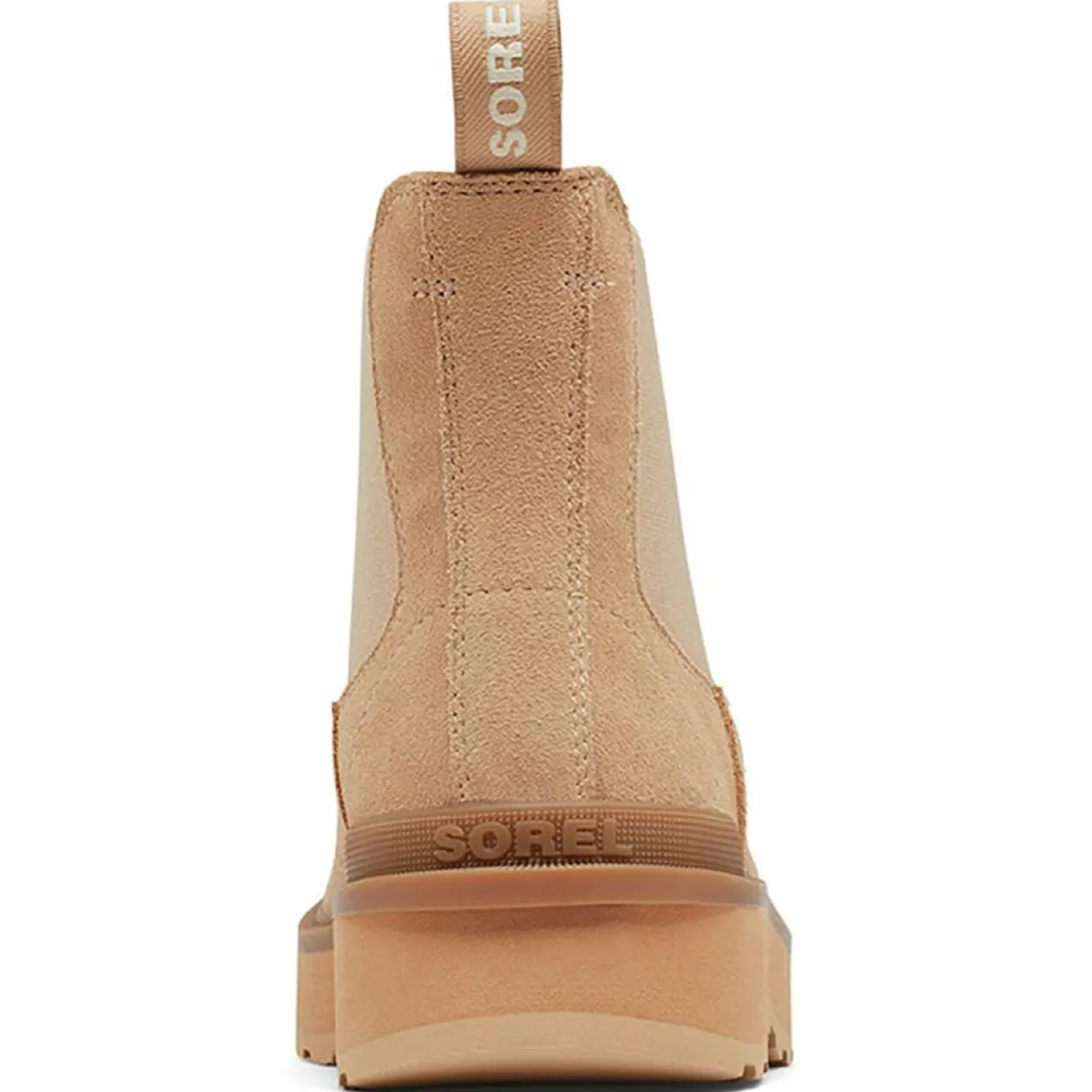 Femme Sorel Bottines^Chelsea boots en Velours de Cuir Hi-Line camel