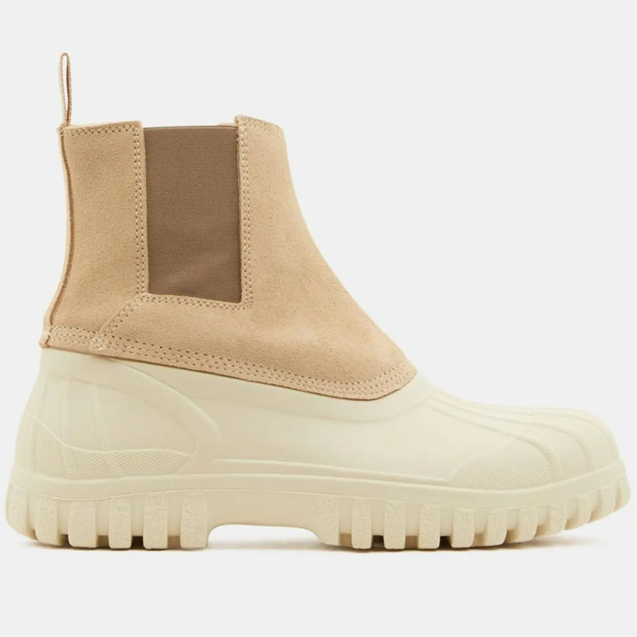 Femme Diemme Bottines^Chelsea Boots en Velours de Cuir Balbi beiges