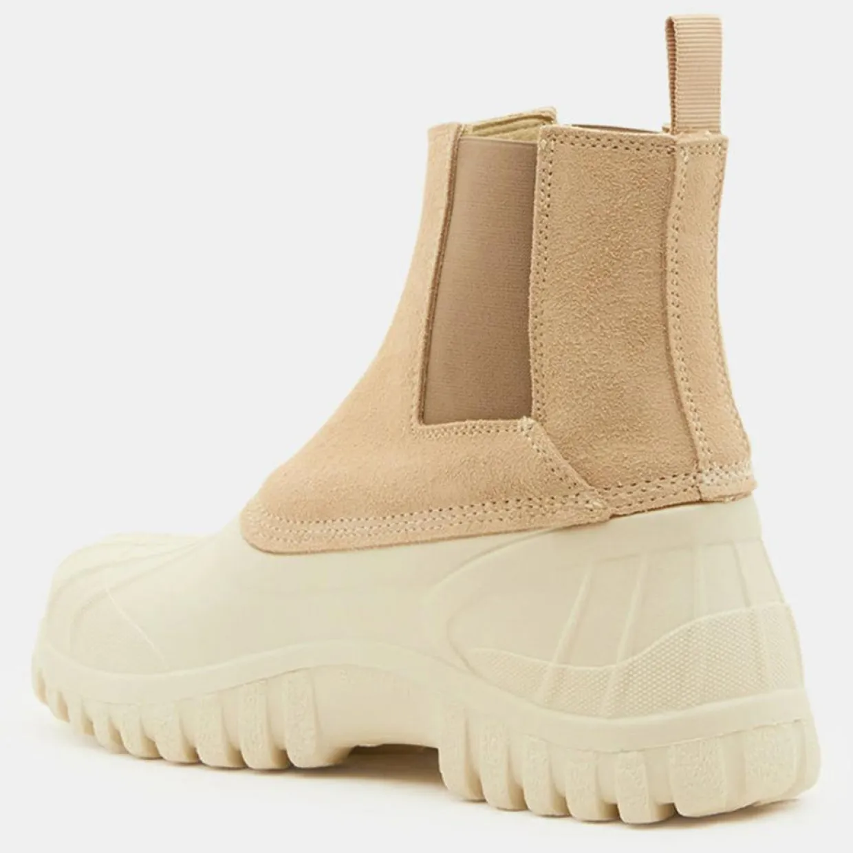 Femme Diemme Bottines^Chelsea Boots en Velours de Cuir Balbi beiges