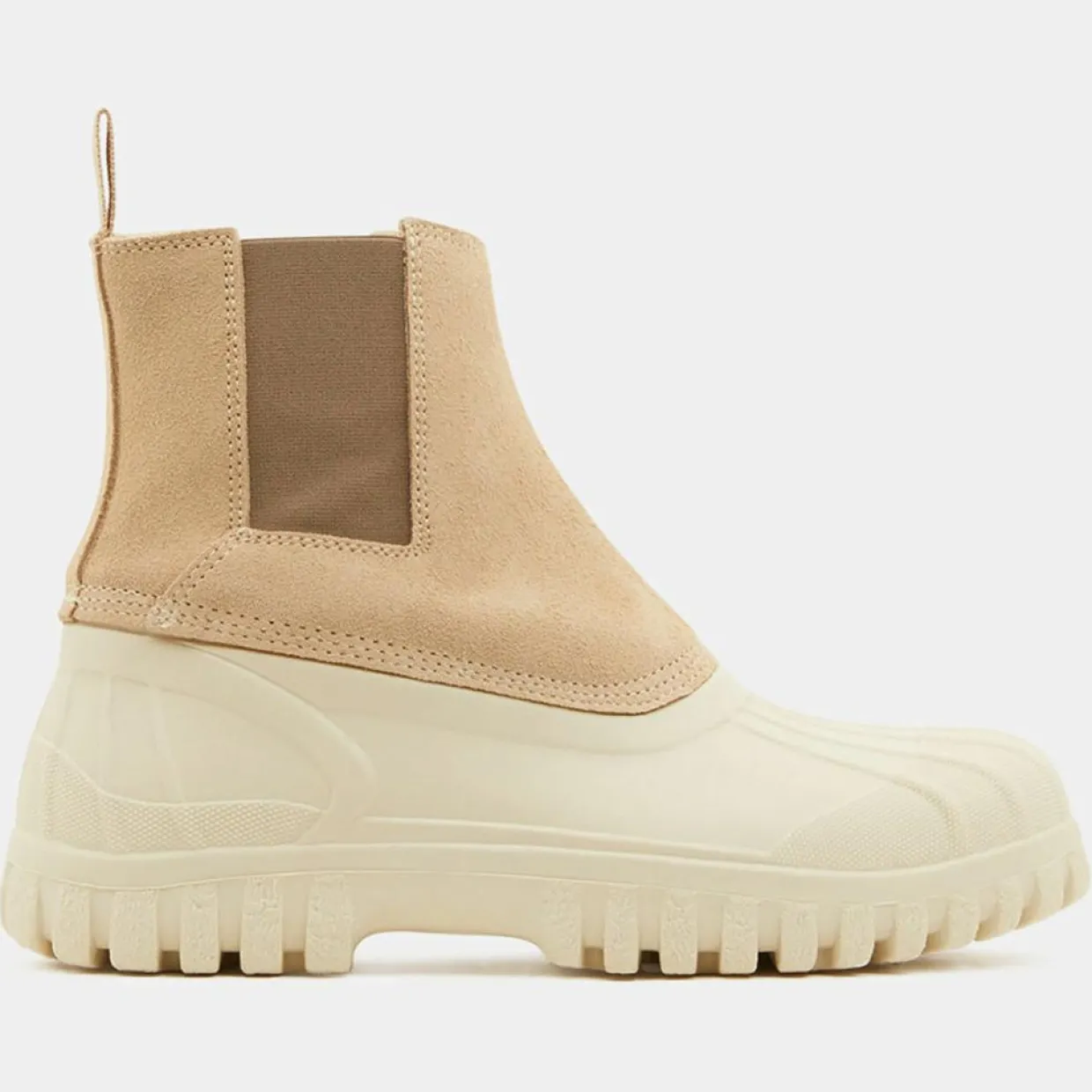 Femme Diemme Bottines^Chelsea Boots en Velours de Cuir Balbi beiges