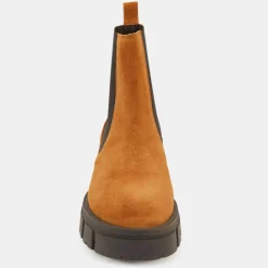 Femme Galeries Lafayette Bottines^Chelsea boots semelle épaisse camel - Talon 4 cm