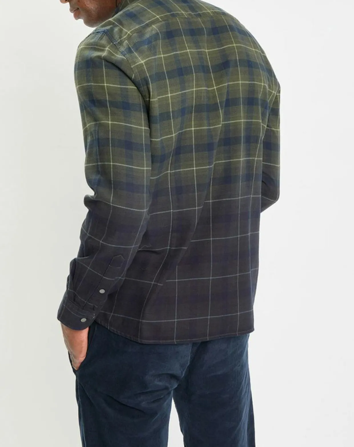 Homme Marc O'Polo Chemises^Chemise à Carreaux Degradé Sl kaki/bleu